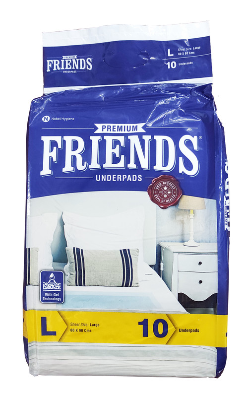 Пелюшки Friends одноразові 90см х 60см 10 шт/пак L